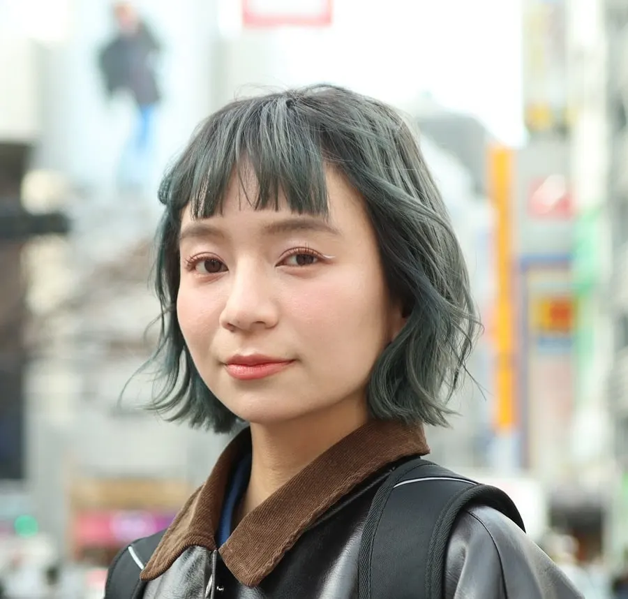 gray hairstyle for asian women