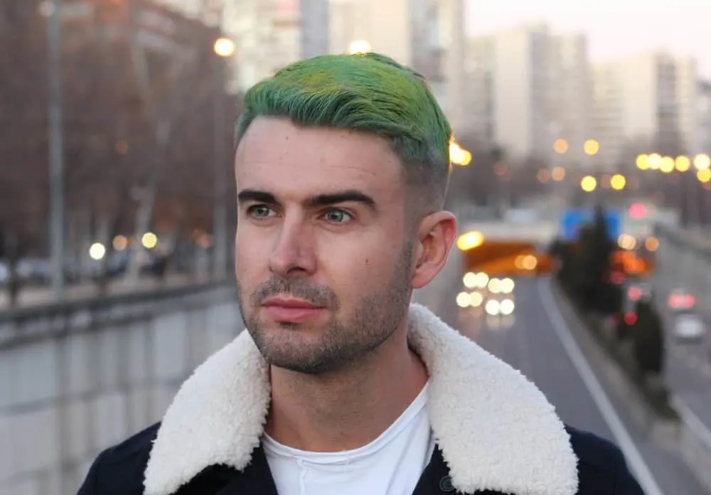 green hair color for men