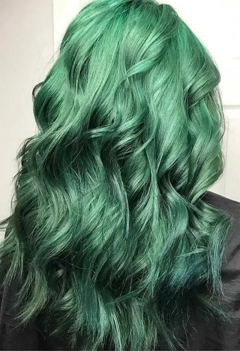 mint green ombre hair