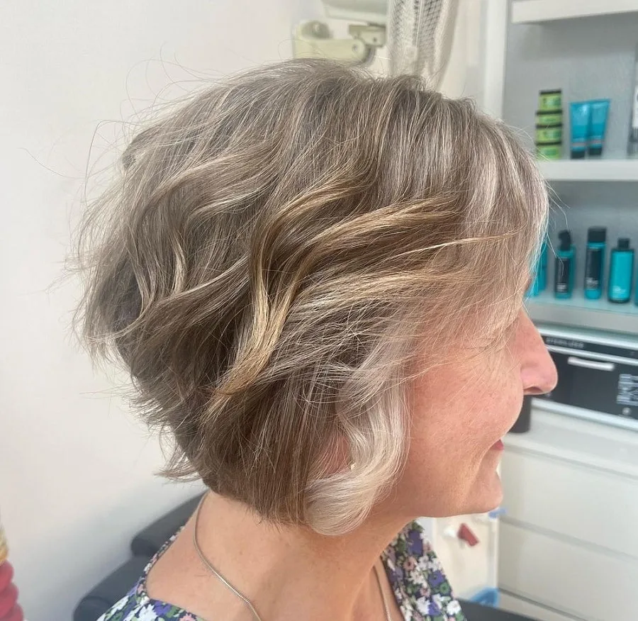 grey hair with dark highlights