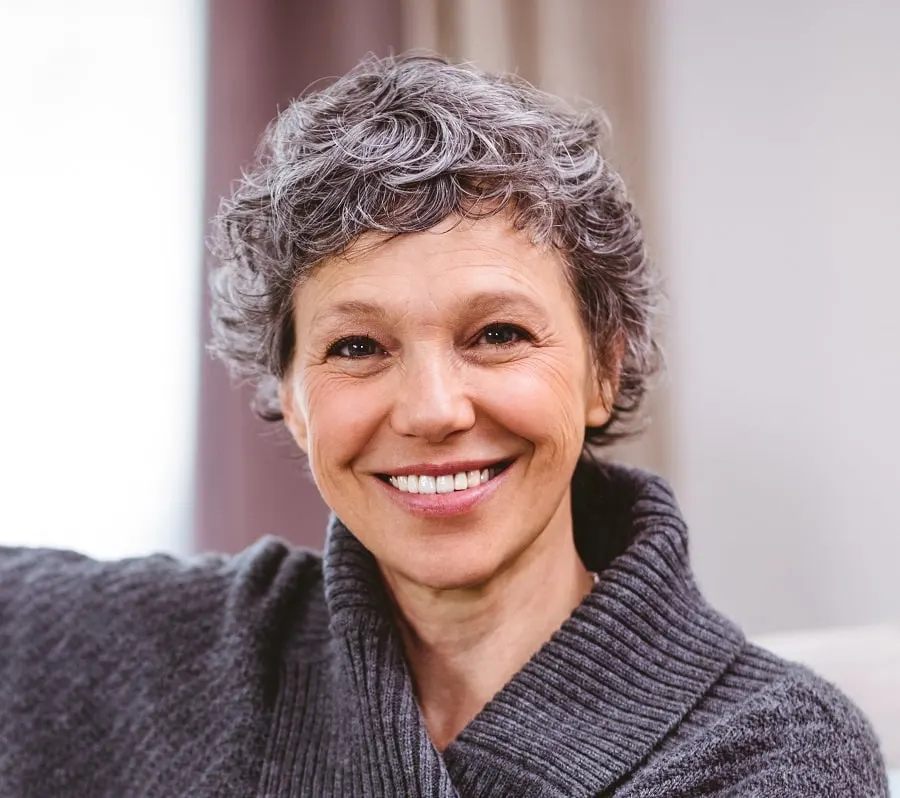 grey hairstyle for women over 50