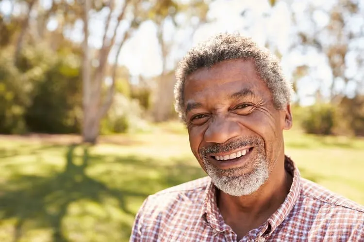 grey haircut for black men