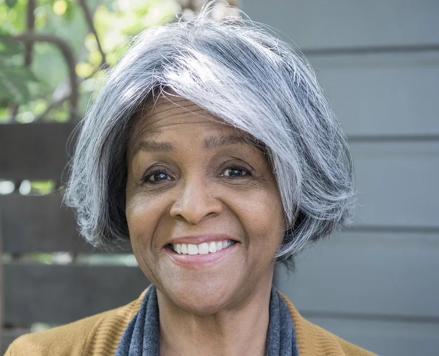 15 Lovely Grey Hairstyles for Black Women Over 60 – HairstyleCamp