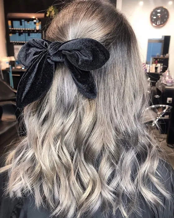 Ashy Grey Ombre Hairstyles for Girls