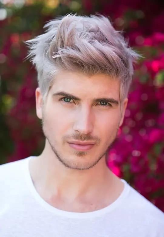 guy with blonde highlights