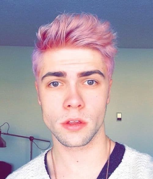 10 Funky Pink Hair Colors For Men To Get Inspired