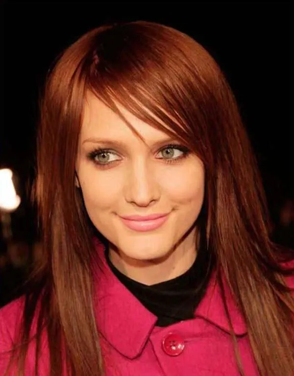 Natural Red Tone Hair Colors for Green Eyes