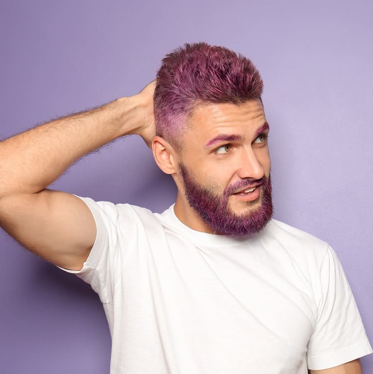 purple hair color for men