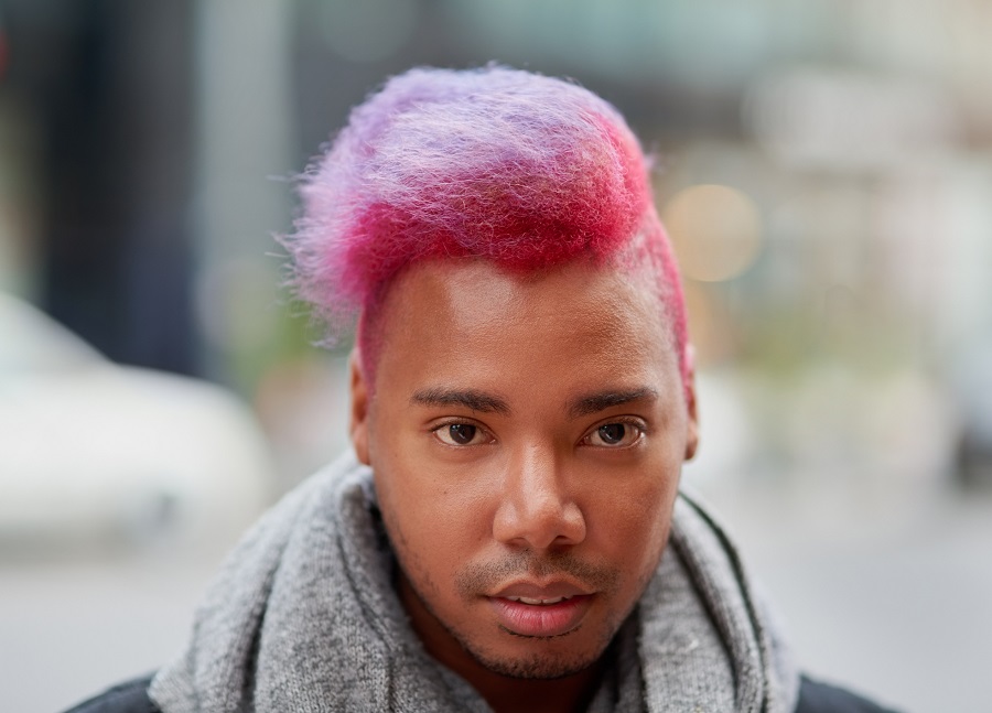 pink hair for men