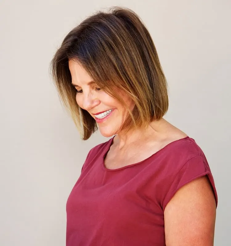 hair color for women over 50 with highlights