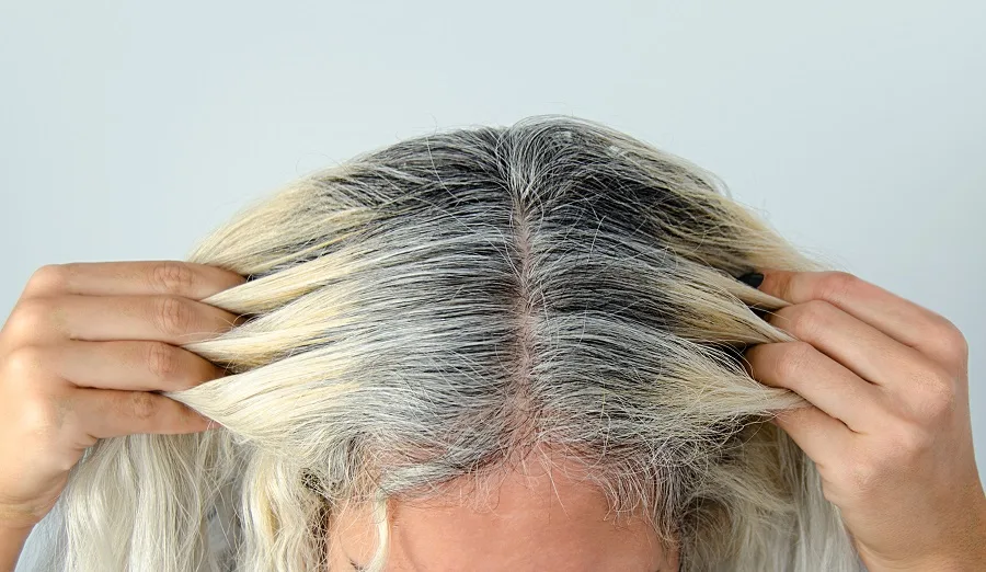20-volume developer to cover grey hair