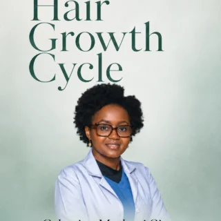 Certified trichologist Celestine Muthoni Gitau, author of this hair growth cycle guide