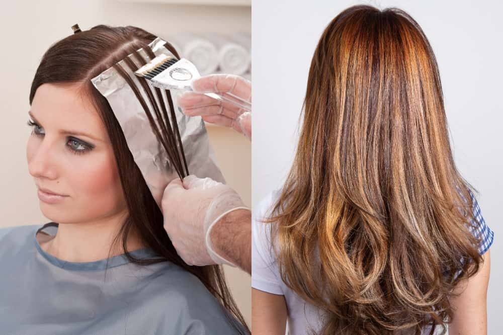 hair highlighting technique