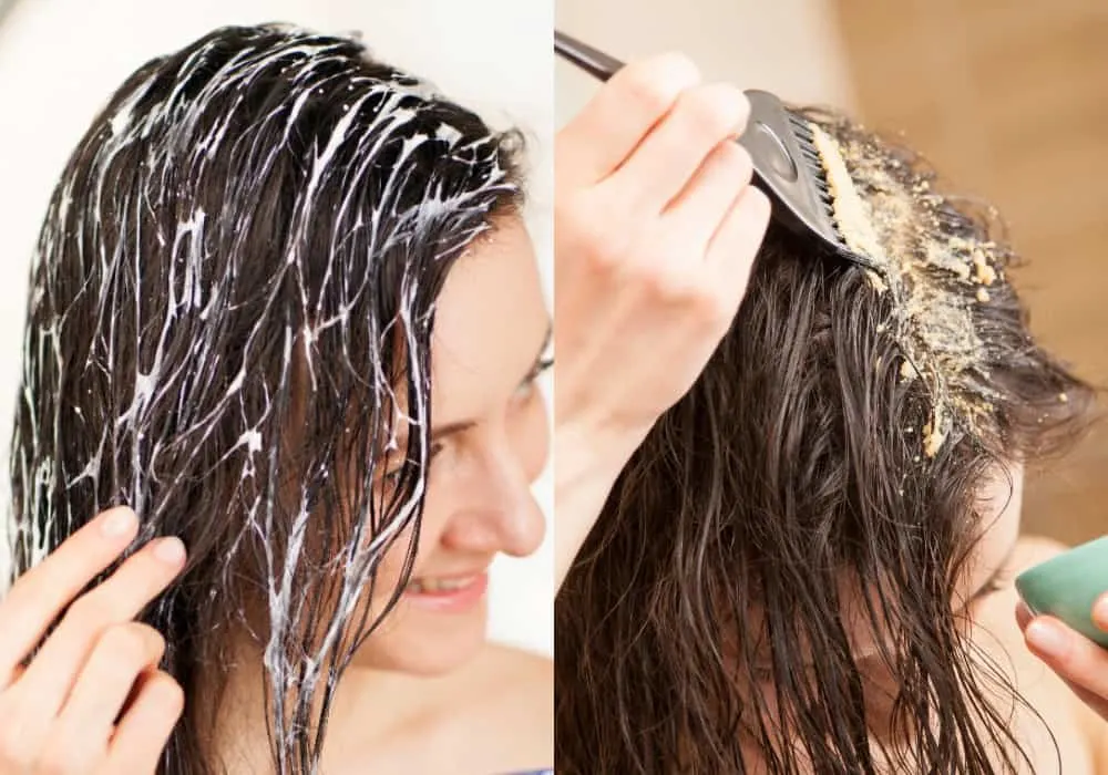 hair mask application