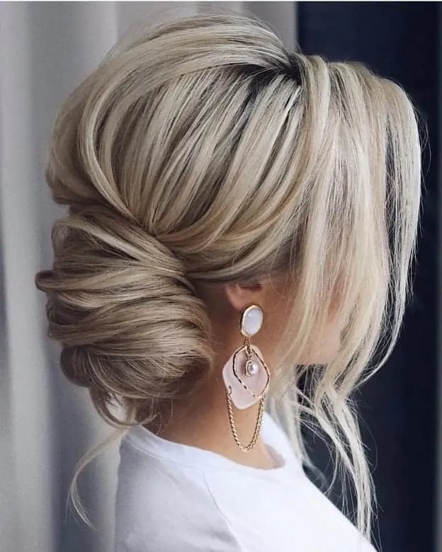 low bun for women with long face
