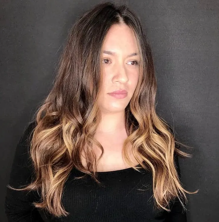 Layered Long Wavy Hairstyle