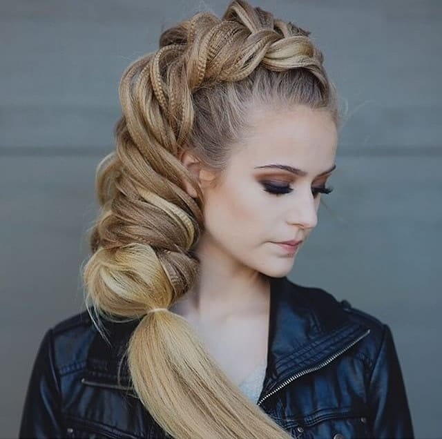 twisted hairdos for long hair