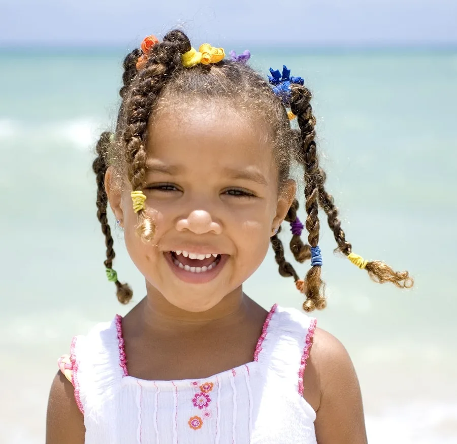 hairstyle for 4 years old mixed girls