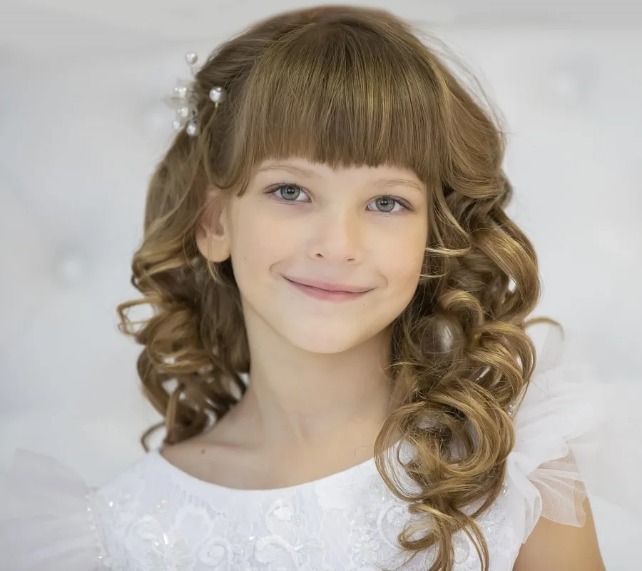 hairstyle for 7 years old flower girls