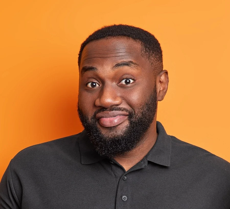 hairstyle for black men with fat faces and double chins