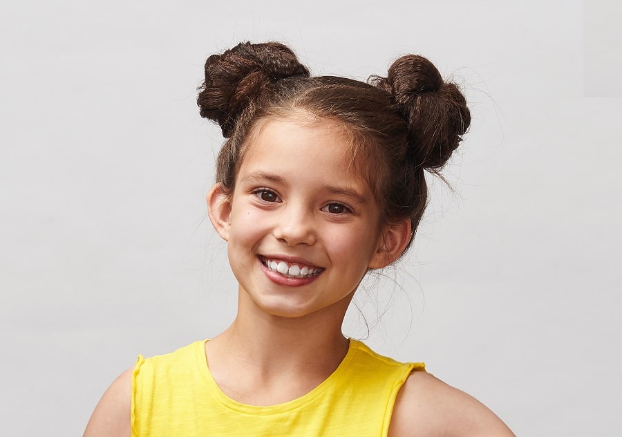space buns for 9 and 10 year old girls