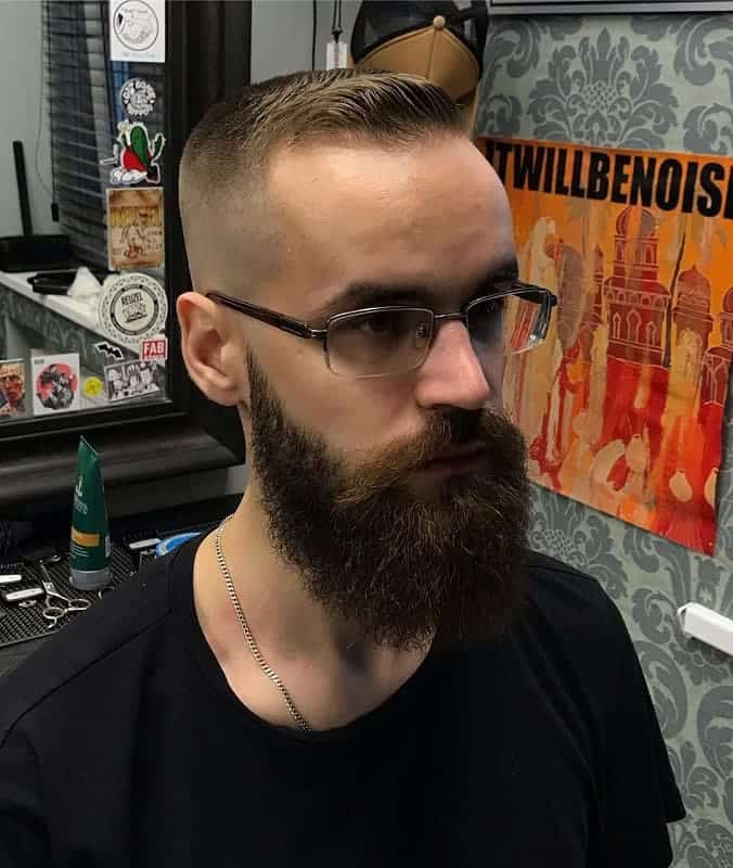 sleek hairstyle for balding crown