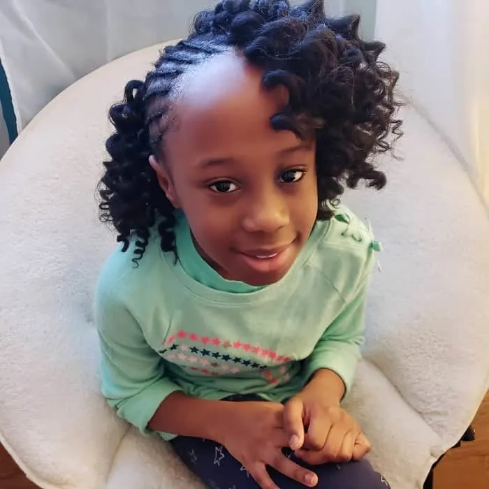 side cornrow styles for little black girls