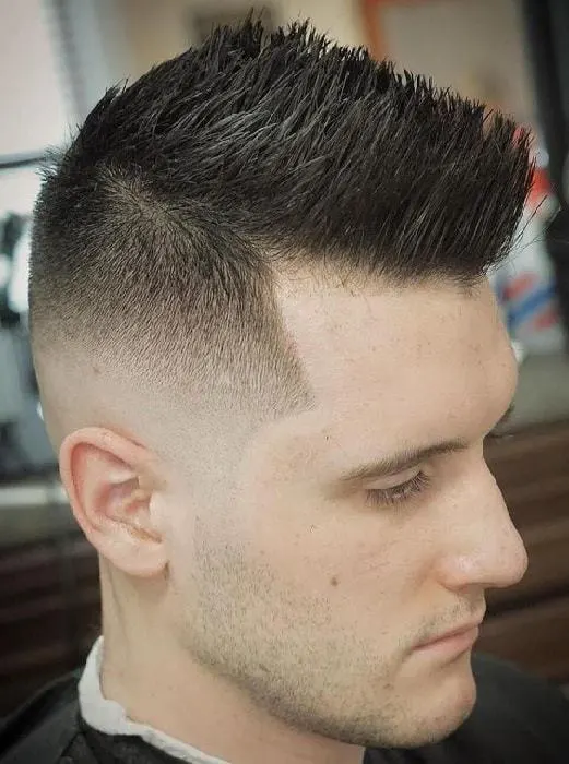 spiky hairstyle for men with long face