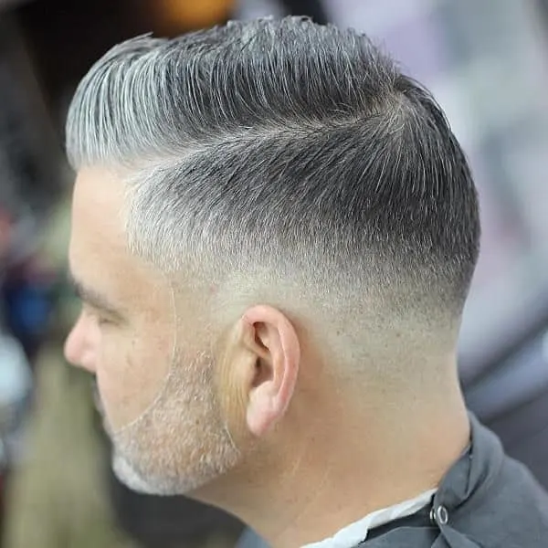 side parted hairstyle for men over 50