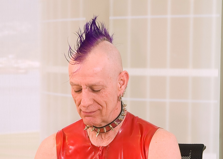 over 50 man with mohawk