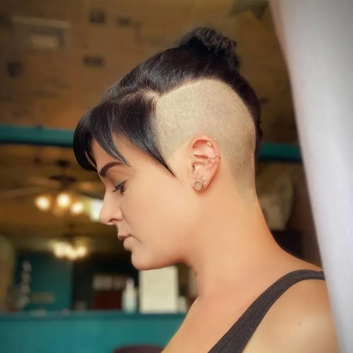 undercut hairstyle for small face