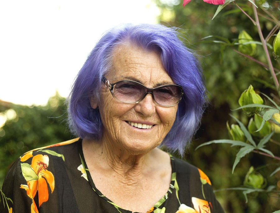 dyed hair for women over 70