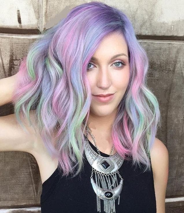 amazing hairstyles with lavender highlights