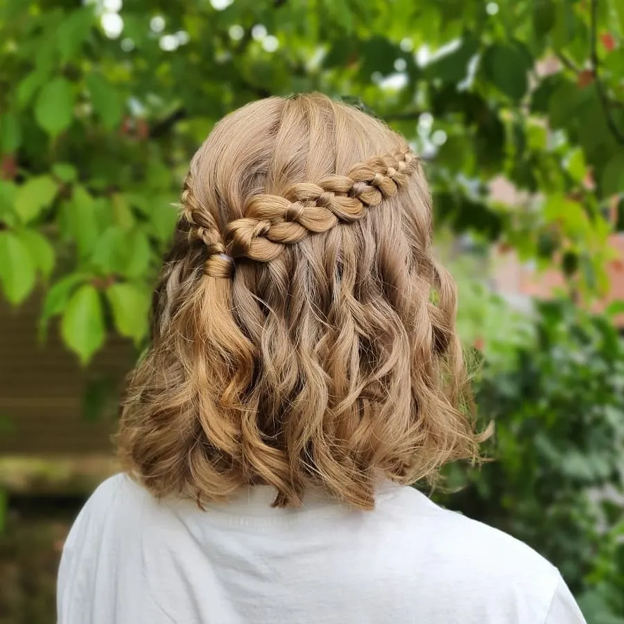 half up four strand braids