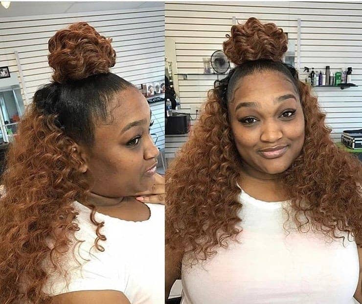 35 Best Half Up Half Down Curly Hairstyles In 2020