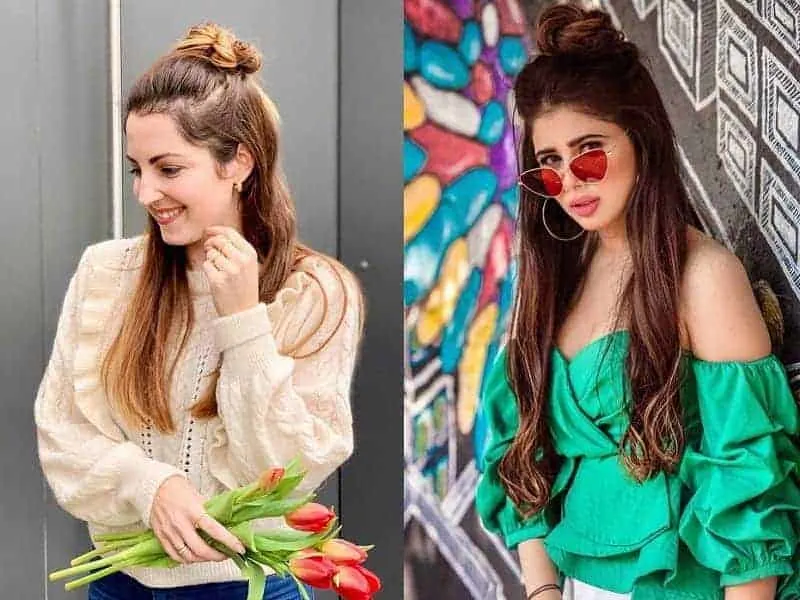 half updos for long hair