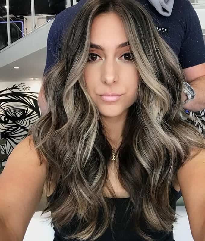 halo highlighted hair 