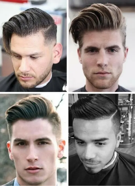 Long Comb Over Hard Part for Men