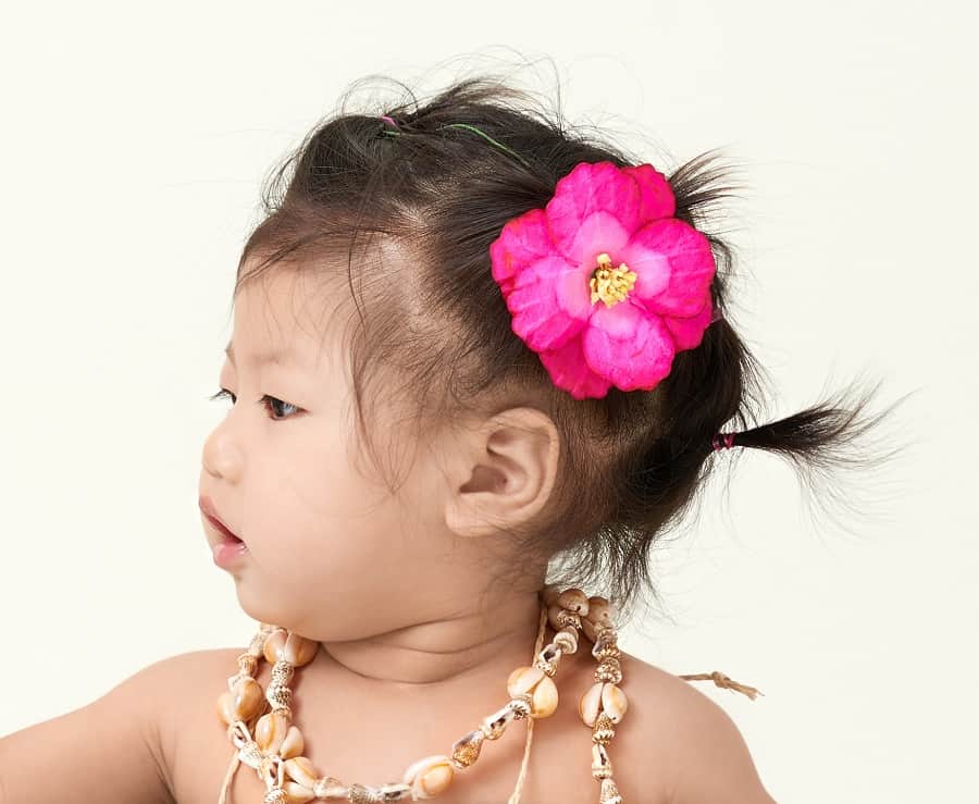 hawaiian hairstyle for little girls
