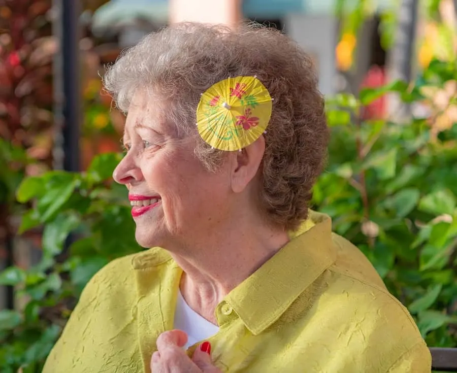 hawaiian hairstyle for older women