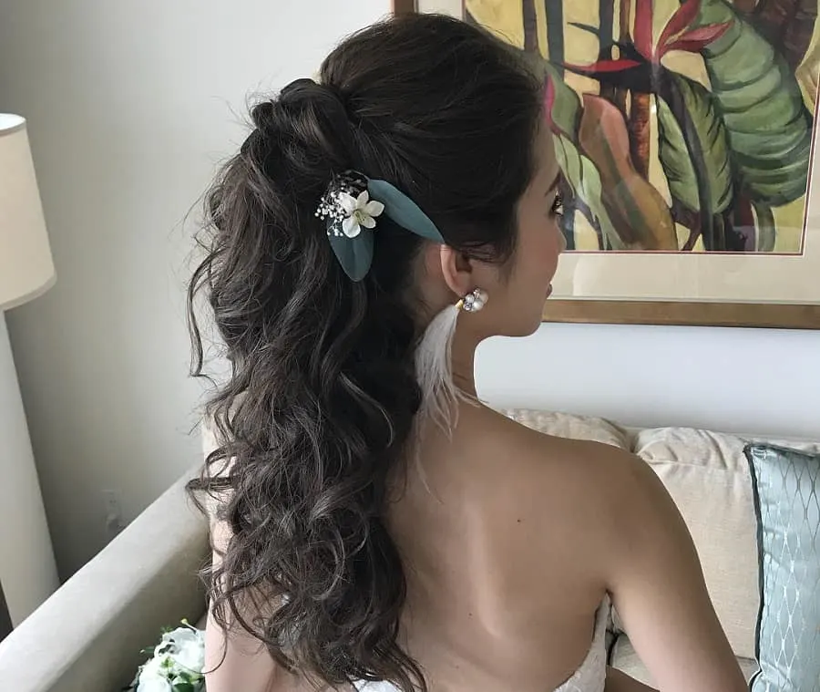 hawaiian wedding hairstyle