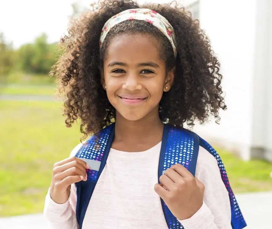 headband hairstyle for middle school girls