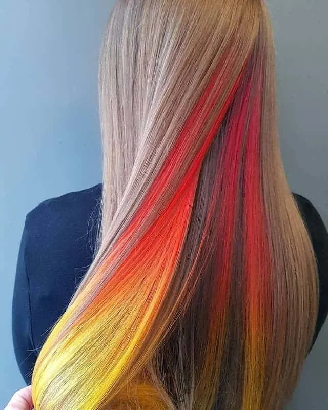 hidden fiery hair color