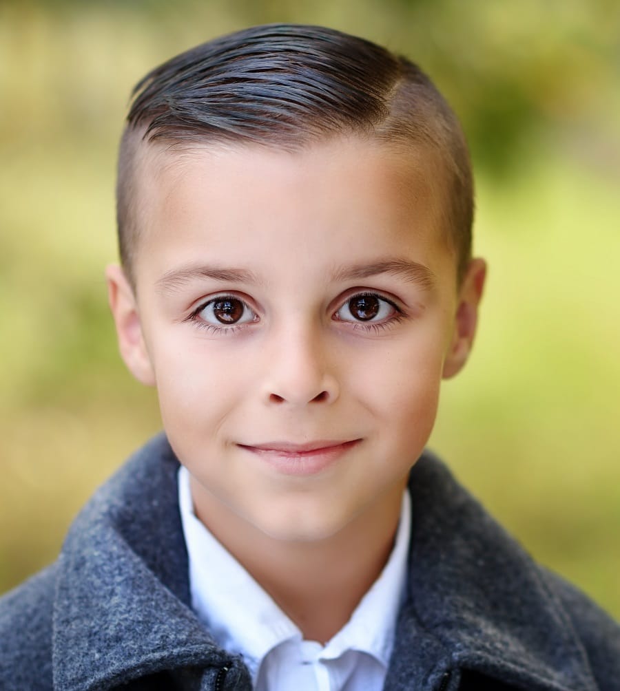 high and tight haircut for little boy with straight hair