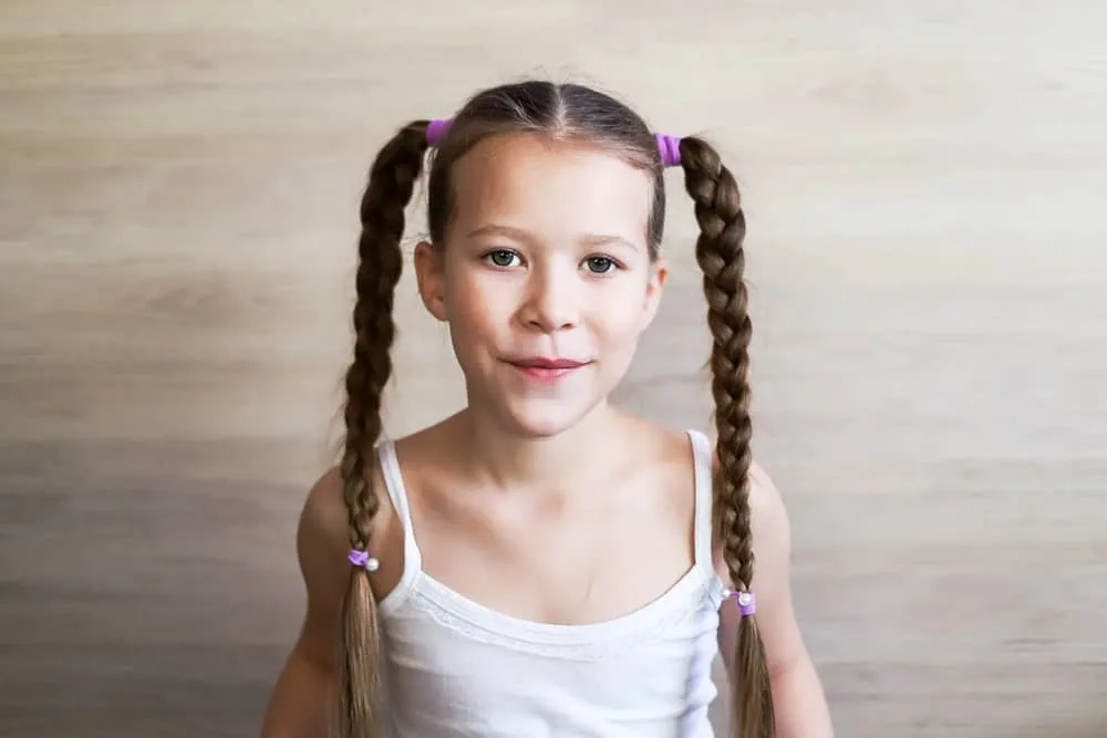 high braided pigtails
