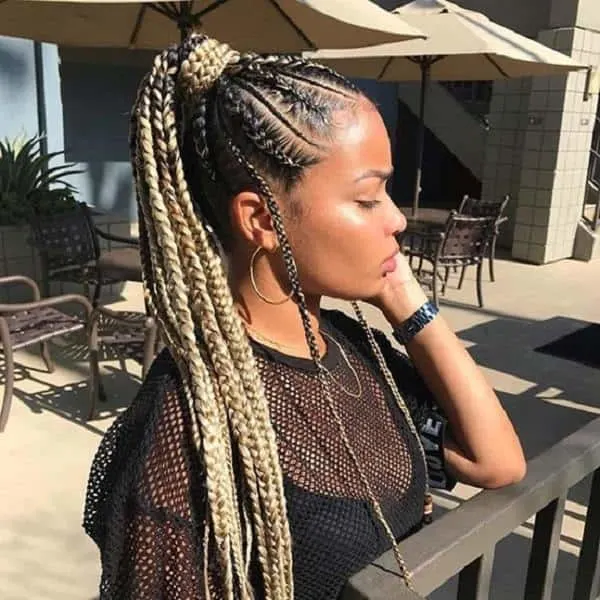 jumbo high braided ponytail for women