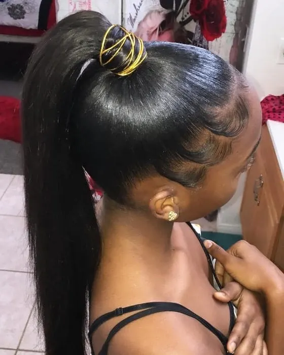 How to Style Ponytail with A Weave