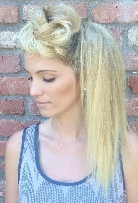 high side ponytail for blonde hair