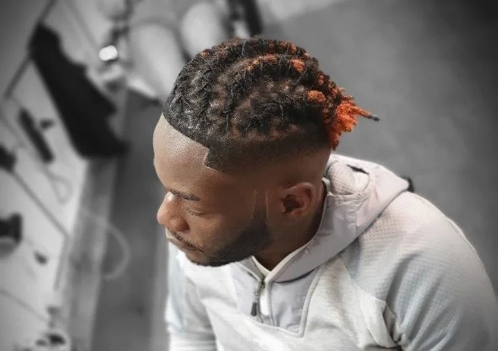 high top braided dreads