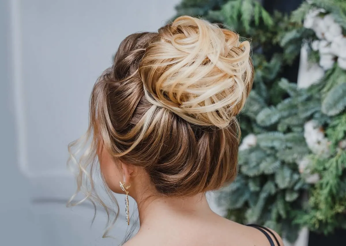 high updo for women over 50